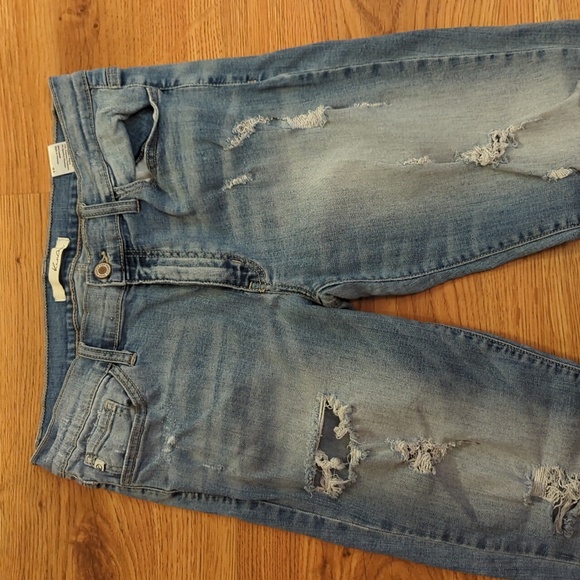 Kancan Blue Denim Distressed Skinny Jeans sz 31 - Picture 2 of 7